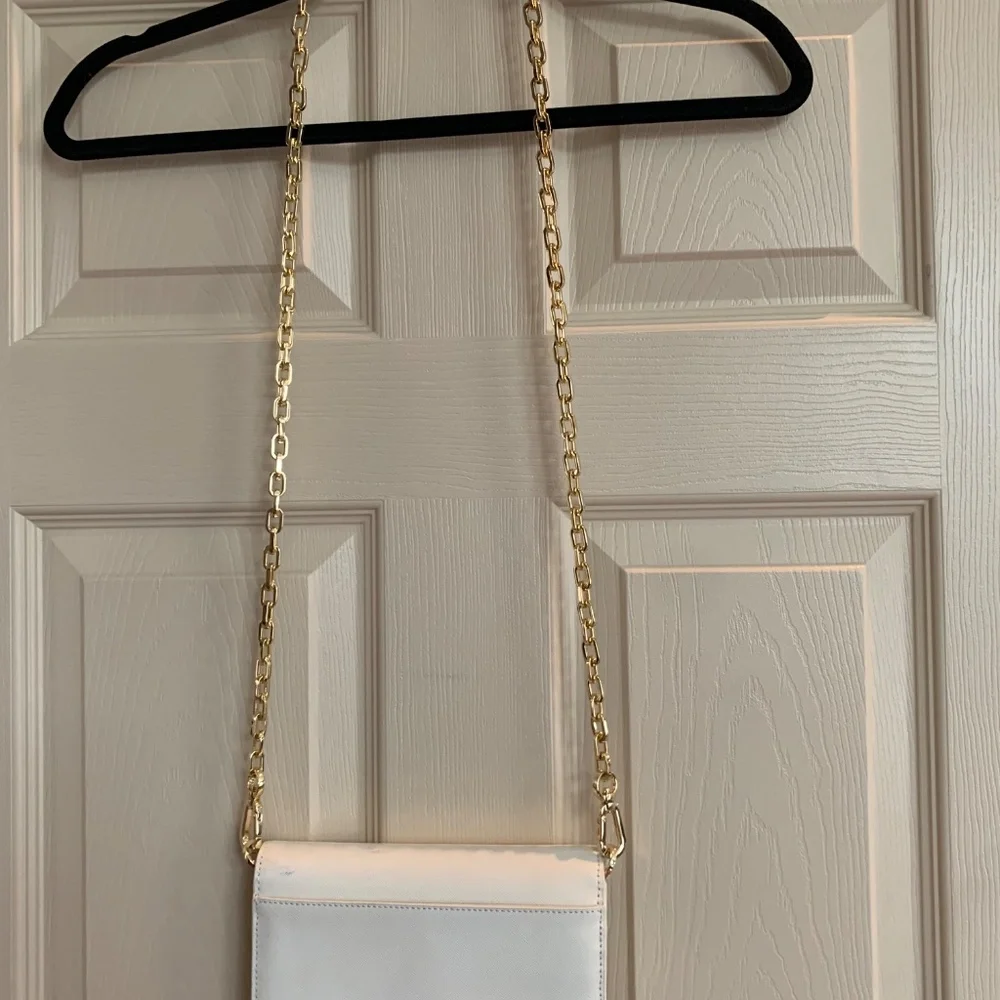 Tory Burch Cream Small Leather Crossbody Handbag